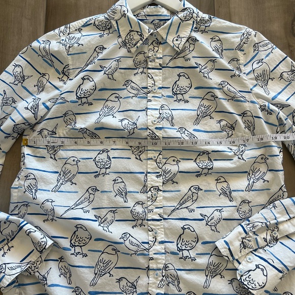 TALBOTS | Bird Button-down Shirt 🐦 M - Picture 7 of 9